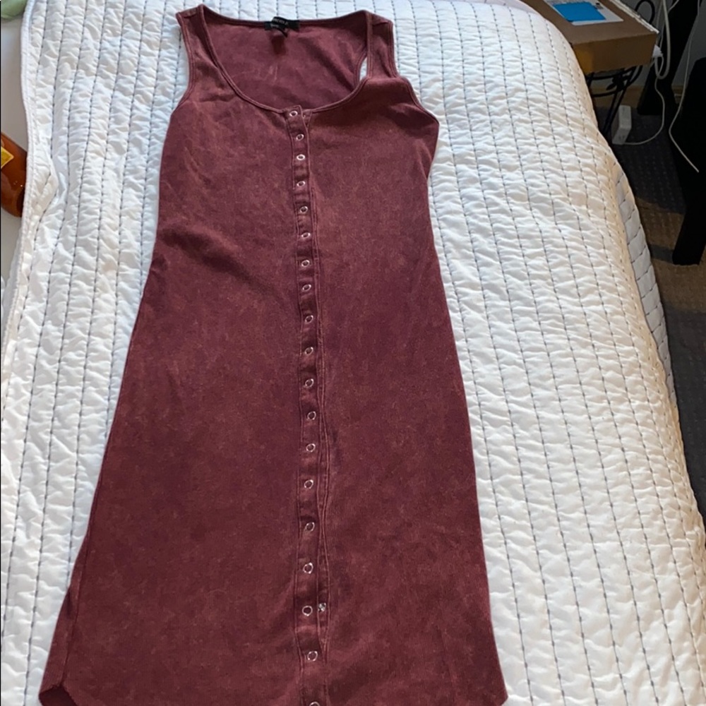 Button up body on dress.